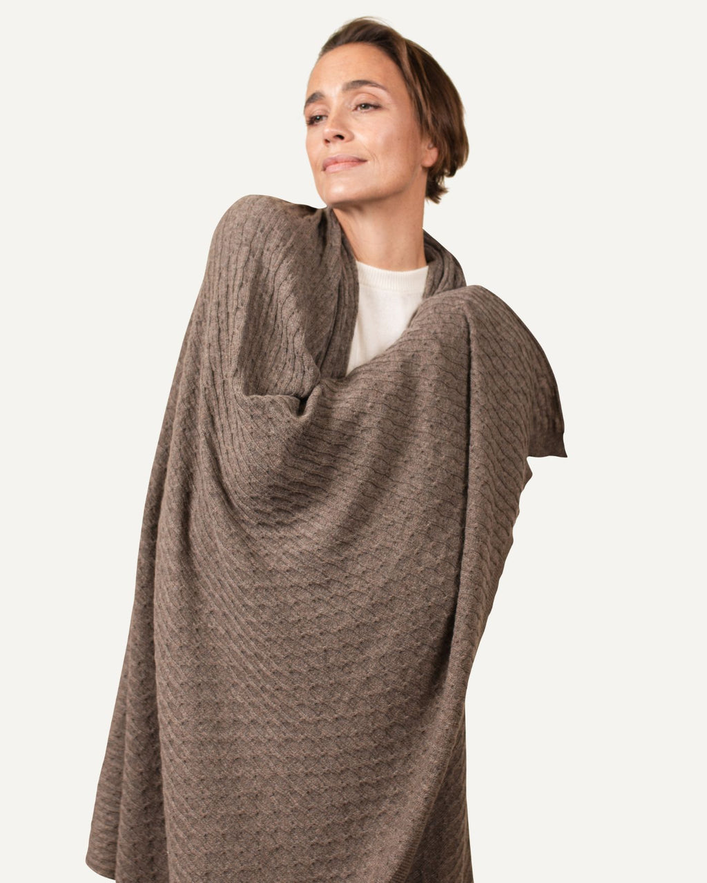 Knitted Cashmere Blanket MOGLI MARTINI